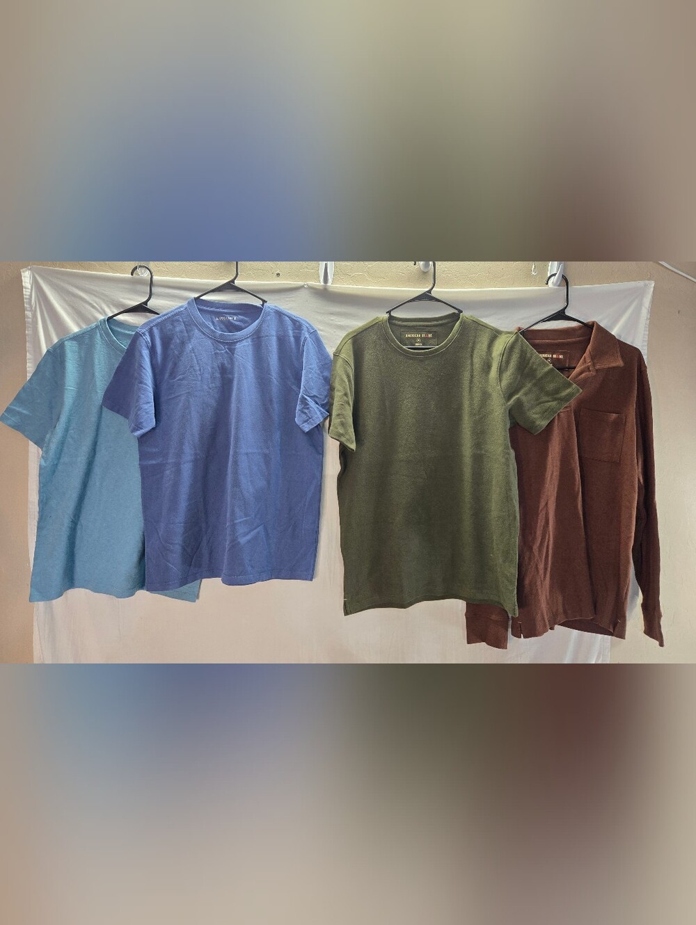 Lot of 4 American Giant Men's Size Medium Short & Long Sleeve NWOT